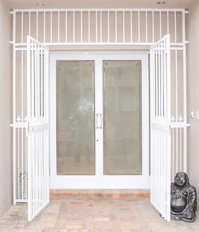 Magnador Steel swing entrance made to exact opening measurements open