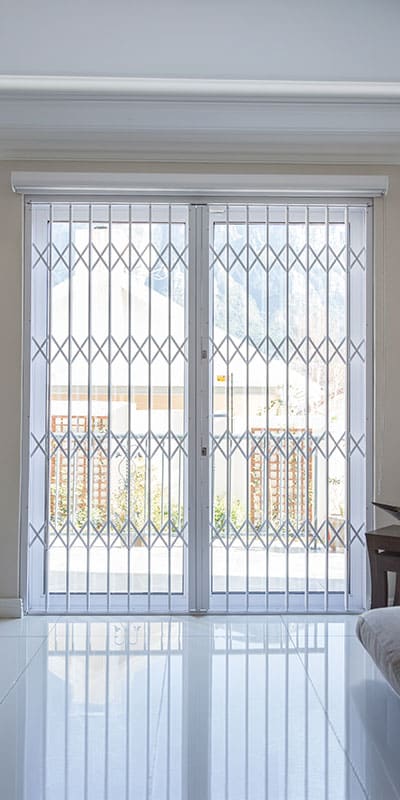 Magnador Champion trellis gate closed on interior double doors